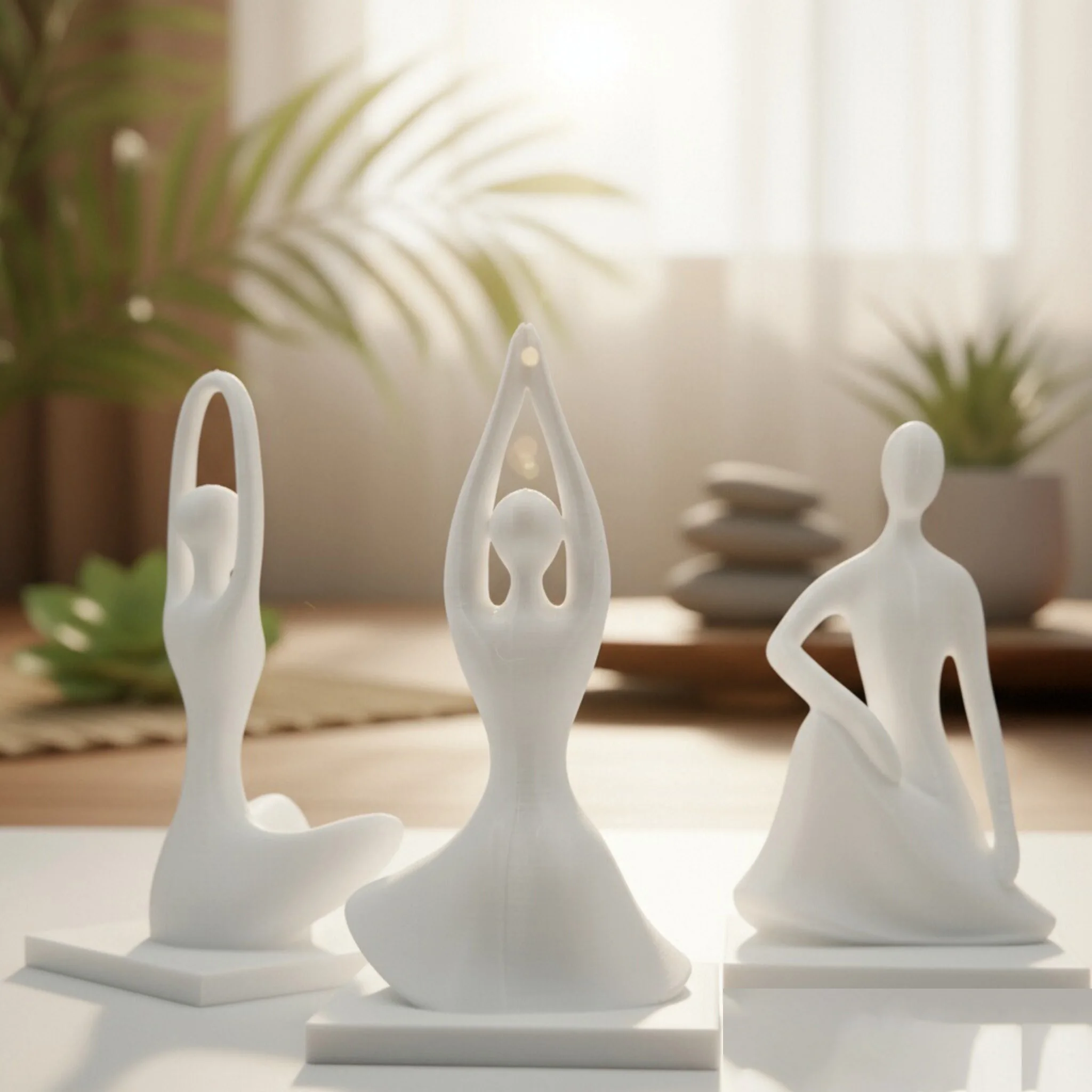 1 piece-simple Zen yoga figure ornaments, bedroom study meditation space decoration, holiday gift collection, no need to answer